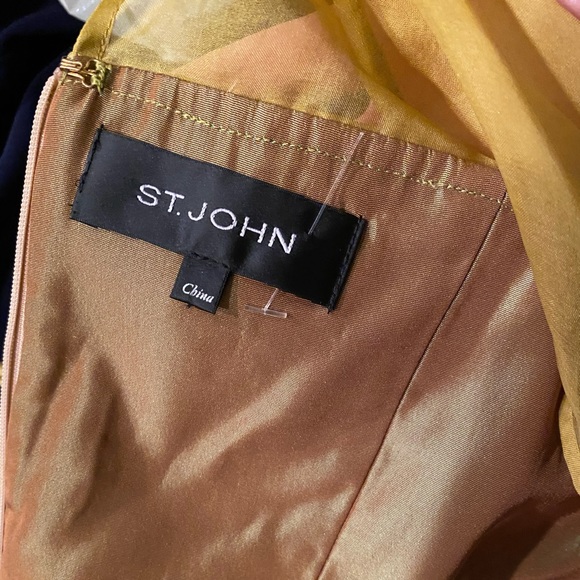 St. John’s Greenish/Gold Dress Brand New! - Picture 3 of 16